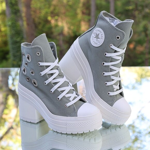 Converse Chuck 70 De Luxe Heel Platform Hi Metal Rings - Picture 1 of 15